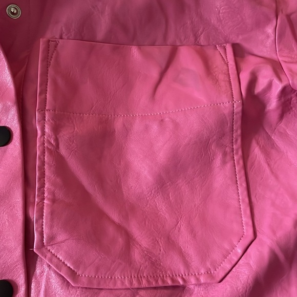 Baum Und Pferdgarten Pink Faux Leather Shirt 💕💐 - Picture 5 of 13